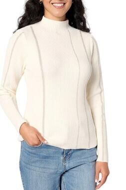 Studio Park x Kerstin Lindquist Metallic Stripe Sweater Vanilla - Regular